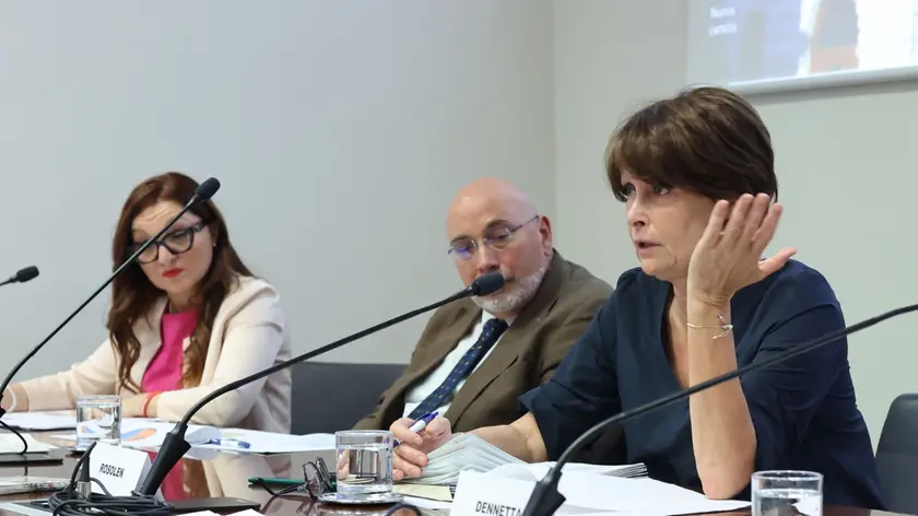 La presentazione di lunedì 15 luglio con l'assessore Rosolen in primo piano. Foto Lasorte