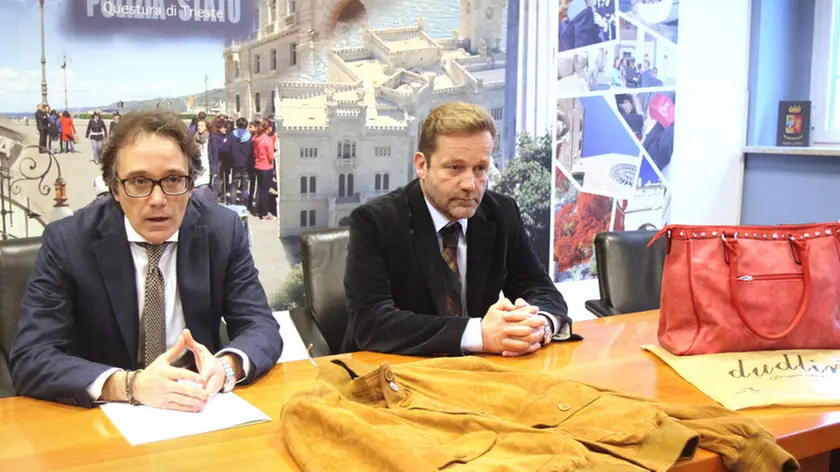 Lasorte Trieste 02/02/16 - Questura, Conferenza Stampa Arresto truffatore, sa sin. Calì, Soldatich