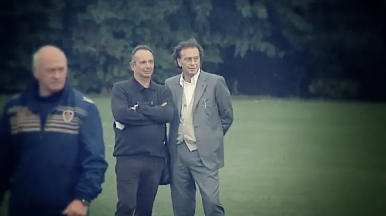 Nicola Salerno con Massimo Cellino