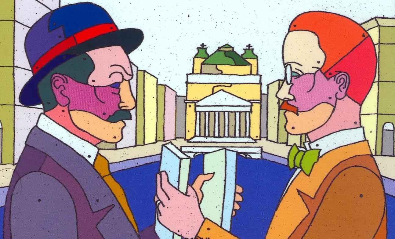 James Joyce e Ital Svevo visti da Bruno Chersicla