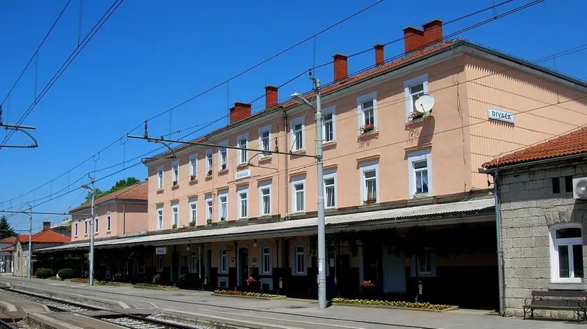 La stazione di Divaccia, in Slovenia