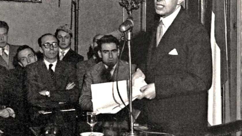 Il Rettore Angelo Ermanno Cammarata (Catania, 1899 – Roma, 1971) in un’immagine dall’archivio di Claudio Ernè.