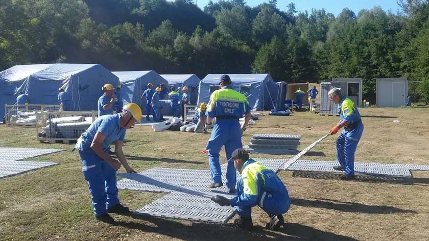 I volontari della protezione civile