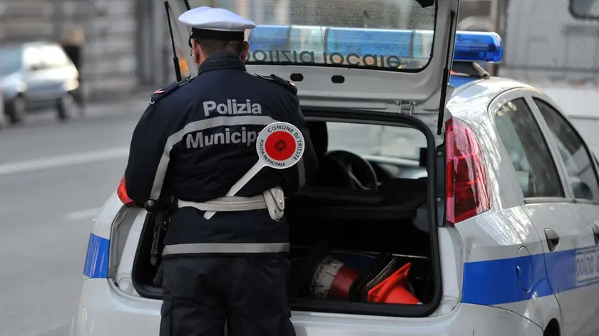 Polizia municipale in una foto di archivio