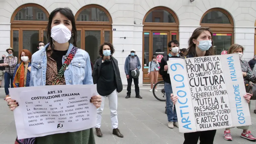 Lasorte Trieste 30/05/20 - Piazza Verdi, Manifestazione Lavoratori dello Spettacolo, Emergenza Coronavirus