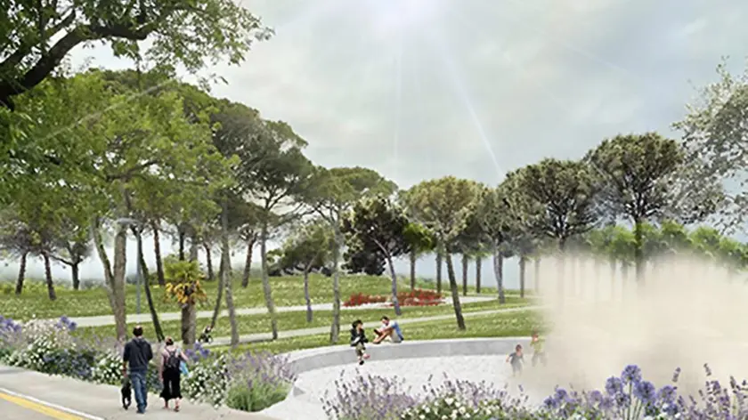 I rendering del progetto di riqualificazione