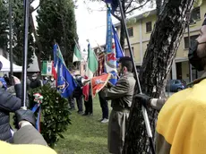 Il picchetto d’onore della Pozzuolo a Monfalcone. Foto Bonaventura