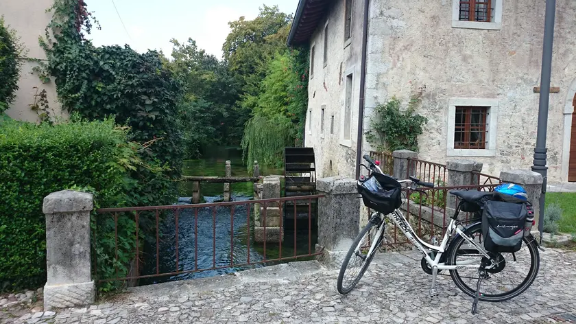 Uno splendido scorcio lungo l'itinerario da Grado a Smartno