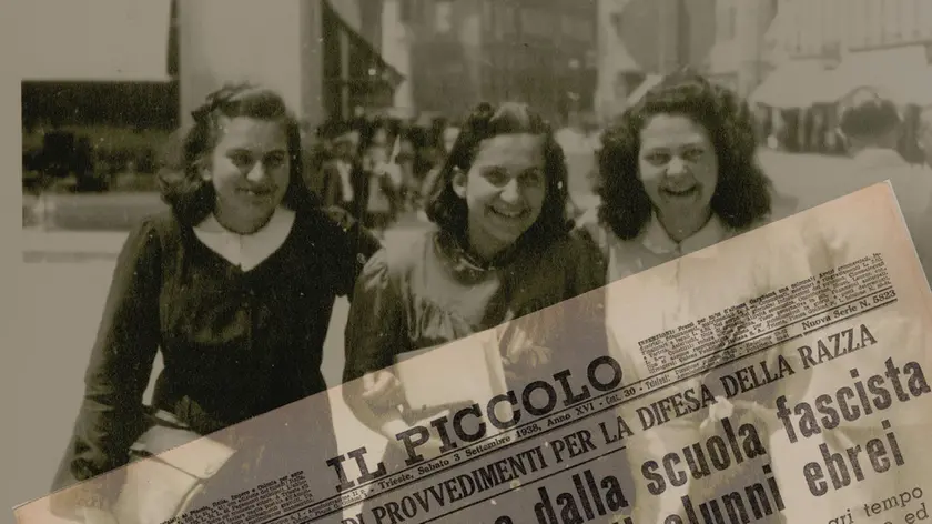 Un'immagine di tre ragazze sorridenti accompagnata dalla prima pagina de Il Piccolo, datata 3 settembre 1938, che annuncia la cacciata di studenti e insegnanti ebrei dalle scuole: è il manifesto della mostra "Razzismo in cattedra", promossa dal liceo Petrarca di Trieste, e che - come riporta la stampa locale - è saltata dopo che il Comune ha chiesto che l'immagine venisse modificata. La mostra doveva tenersi in una sala comunale. "Il 31 agosto - spiega la dirigente scolastica, Cesira Militello - la referente del progetto viene convocata dall'assessore comunale alla Cultura, Giorgio Rossi, e nel corso dell'incontro le viene chiesto di modificare il manifesto dell'iniziativa. Ho scritto chiedendo dettagli sulle modifiche, ma non ho ricevuto risposta"; quindi "abbiamo rinunciato alla sala". "Sono una persona liberale - replica Rossi - e di fronte alla locandina, in accordo con il sindaco, ho scelto di muovermi con prudenza e memore di tutta una serie di precedenti" relativi ad altri manifesti di eventi..ANSA/US EDITORIAL USE ONLY NO SALES