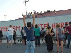 Una manifestazione davanti all’ex Cie di Gradisca