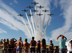 Le prove dell'air show a Grado (Bonaventura)
