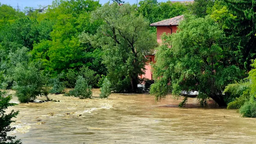 Cormons (Go) 29 Maggio 2013. Judrio in piena Brazzano.Telefoto copyright Petrussi Foto Press / Diego Petrussi