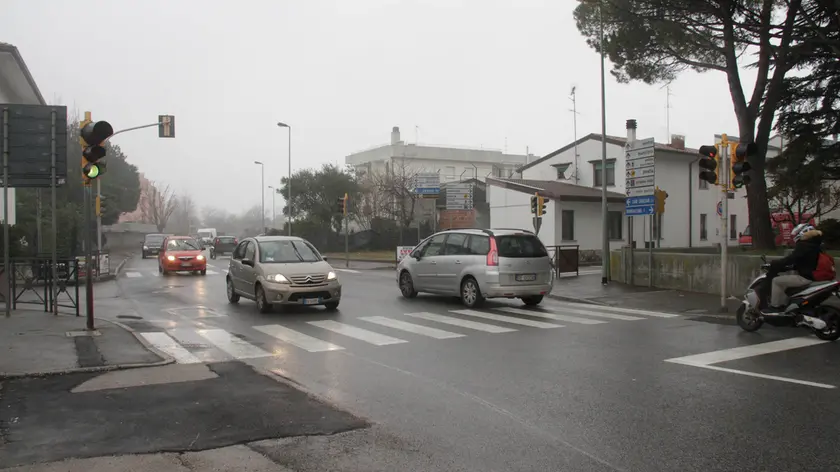 Il luogo dell'incidente a Staranzano