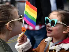 epaselect epa07173547 Montenegrin children take part in a Lesbian, Gay, Bisexual and Transgender (LGBT) Pride march in Podgorica, Montenegro, 17 November 2018. The organizers say that this year's LGBT pride will be held ahead of the adoption of the law on same-sex registered partnerships. Hundreds of gay activists and supporters marched in the streets of Podgorica demanding more rights. LGBT rights are a controversial issue in Montenegro and elsewhere in the Balkan region, where society is considered conservative. Montenegro's first LGBT pride in July 2013 ended with police warning shots fired in the air to expel anti-gay nationalists who stoned and beat participants. EPA/BORIS PEJOVIC
