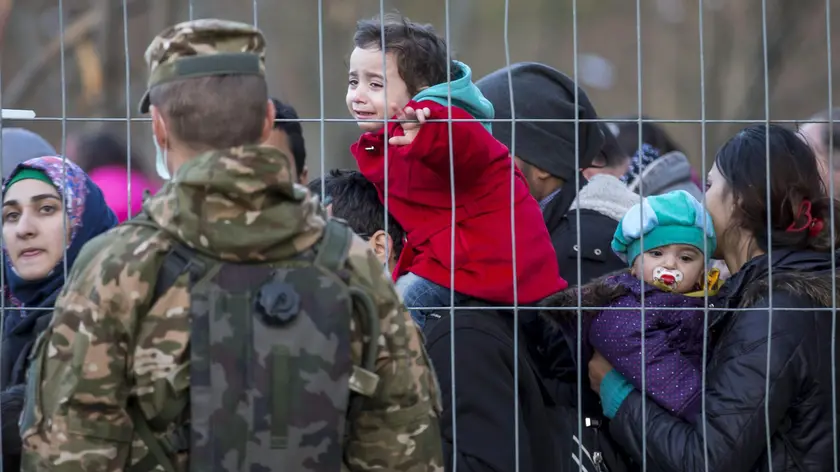 Migranti alla frontiera tra Slovenia e Austria
