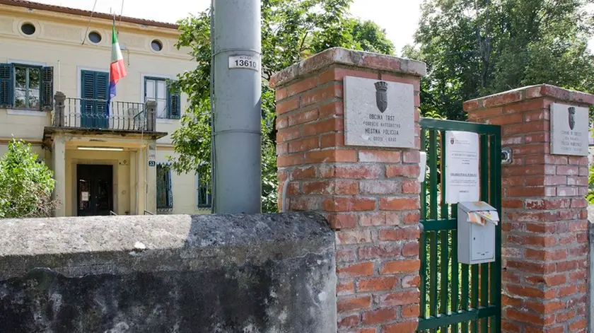 La sede dei vigili a Opicina, in Strada per Vienna