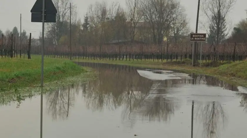 Bumbaca Gorizia 07-12-10 Cormons, strada allagata - Foto di Pierluigi Bumbaca
