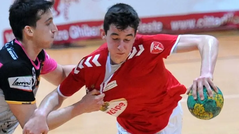 Foto BRUNI 10.03.2018 Pallamano Trieste-Cologne:Giacomo Hrovatin
