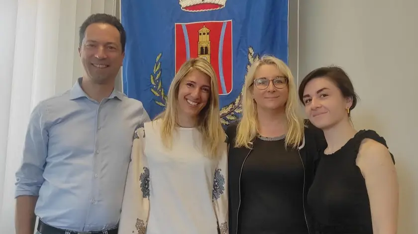 Da sinistra a destra: Jagodic, Del Linz, Hrovatin e Budin