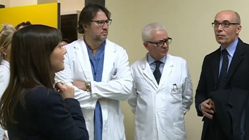 Debora Serracchiani (Presidente Regione Friuli Venezia Giulia) con Giovanni Pilati (Direttore AAS n. 2 Bassa Friulana-Isontina) alla presentazione dell'attività del Centro Regionale Unico Amianto (CRUA) - Monfalcone 15/02/2016