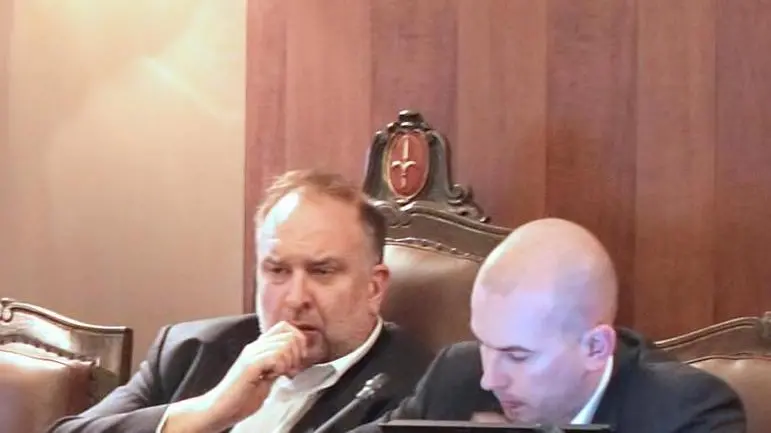 Il sindaco Cosolini con il presidente del Consiglio Iztok Furlanic