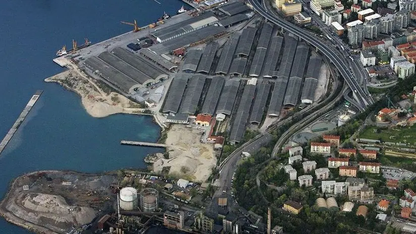 L'area del megaterminal con Scalo Legnami