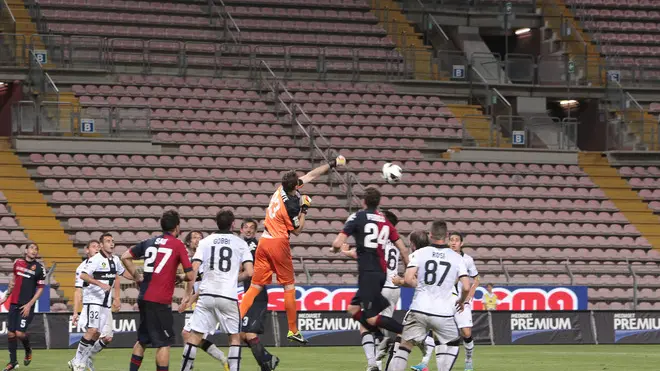 Lasorte Trieste 08/05/13 - Cagliari Parma, Stadio Nereo Rocco deserto