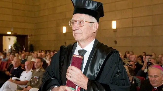 Silvano Trieste 25/09/2012 Universita' di Trieste, Aula Magna, conferimento Laurea magistrale ad honorem in, Scienze Economiche, a, Giuseppe Perissinotto