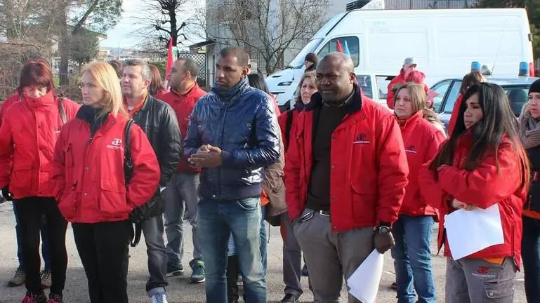 Bumbaca Gorizia 27.01.2015 Protesta dipendenti Cara Fotografia di Pierluigi Bumbaca