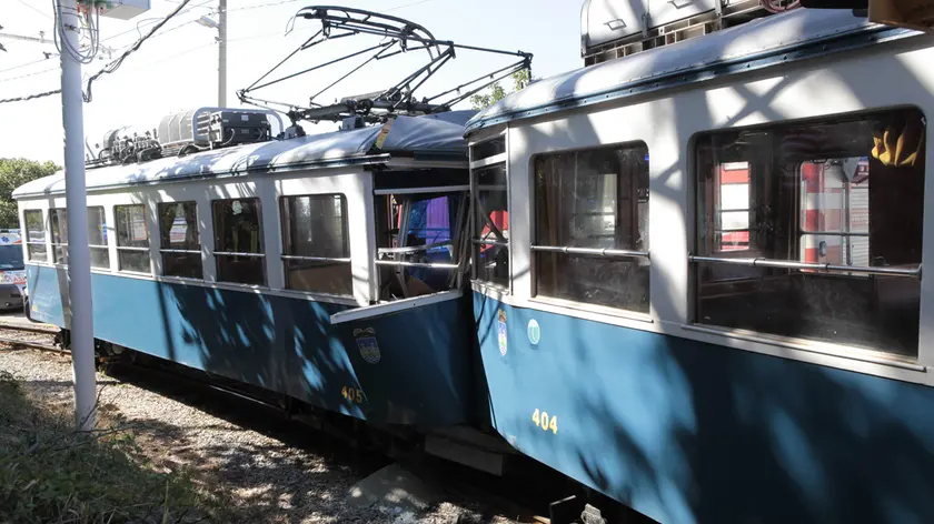 Il frontale tra i due tram (Silvano)