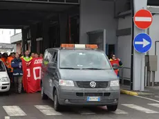 Lasorte Trieste 19/02/14 - Riva Traiana, Porto Nuovo, Corteo accompagna Portuale Morto sul Lavoro