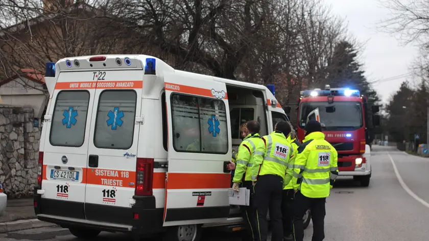 Lasorte Trieste 29/01/14 - Opicina, Via di Basovizza, Incendio