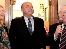 Bruno Marini con Roberto Dipiazza e Manuela Declich