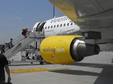 Passeggeri a bordo di un Airbus della Vueling