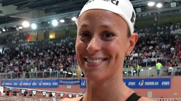 Foto BRUNI 04.05.2019 Federica Pellegrini al centenario della Triestina Nuoto