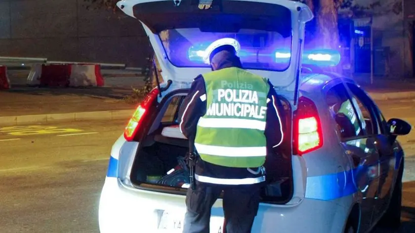 Silvano Trieste 15/10/2010 Polizia Municipale, controlli notturni in via Valmaura