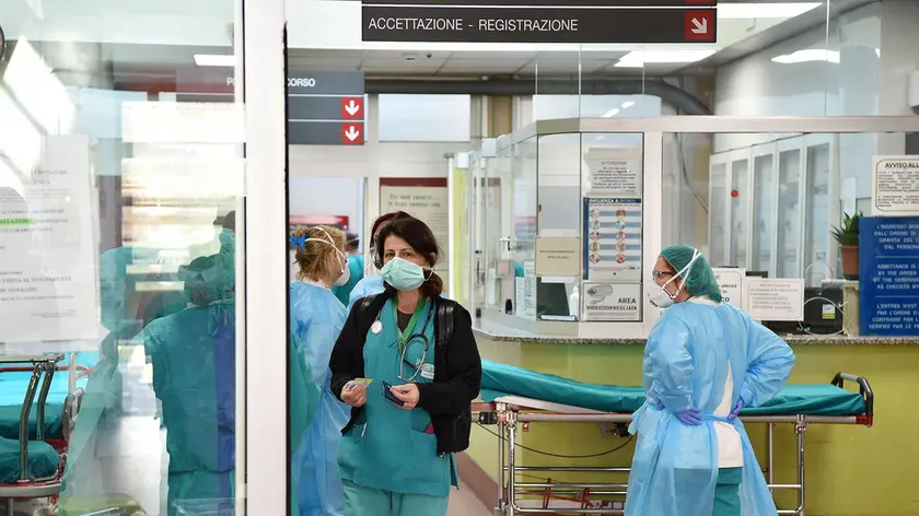 Pronto soccorso dell?ospedale Molinette, Torino, 06 marzo 2020. ANSA/ALESSANDRO DI MARCO