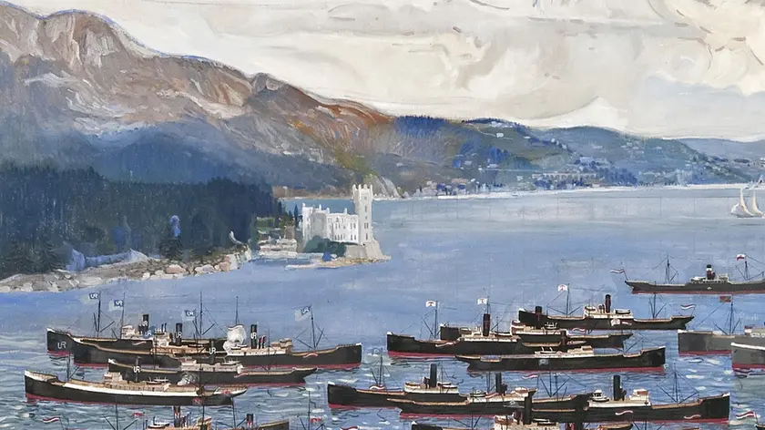 “Marina Libera Triestina” (particolare) 1913, di Vito Timmel, l’opera da cui è partito lo studio di Sergio Vatta