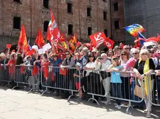 Foto BRUNI 25.04.2018 Risiera 25 aprile-contestato Dipiazza--il rabbino ela comunità abbandonano la cerimonia