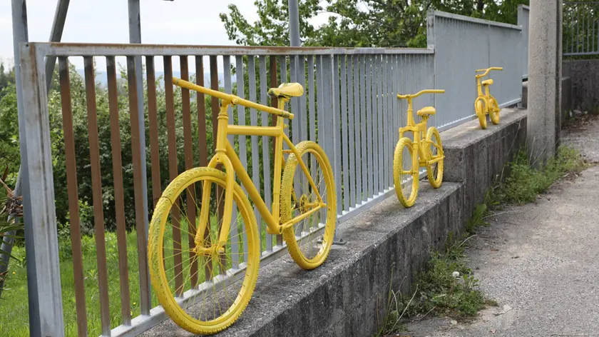 Altre biciclette esposte per il Giro d’Italia