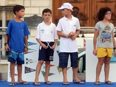 Foto Bruni Trieste 29.08.16 Primavela-la presentazione in piazza Unità-i 4 piu giovani timonieri
