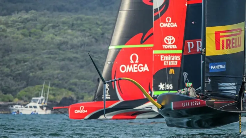 19/12/20 - Auckland (NZL) 36th America’s Cup presented by Prada Race Day 3 Luna Rossa Prada Pirelli Team, Emirates Team New Zealand