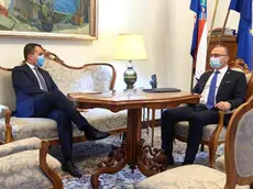 Il ministro degli Esteri Luigi Di Maio durante il bilaterale con il ministro degli esteri croato Gordan Grlic Radman, Roma, 30 Novembre 2020. TWITTER