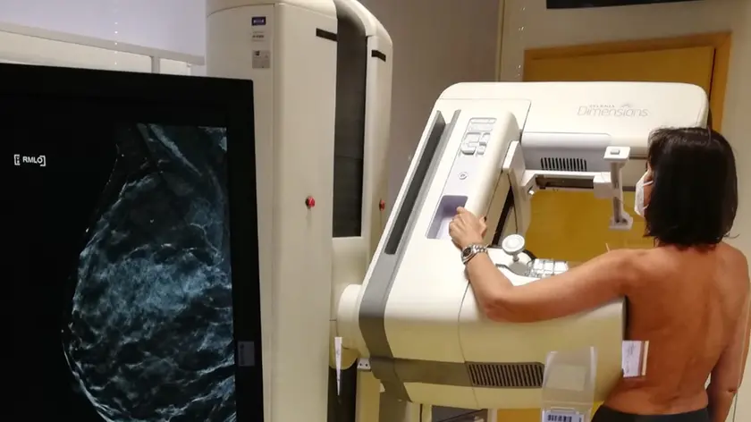 Una mammografia