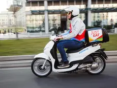 Un rider di Just Eat