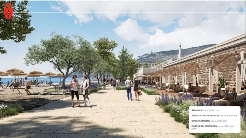 Uno dei rendering del progetto Costim sul Porto Vecchio