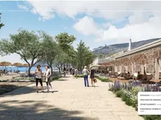 Uno dei rendering del progetto Costim sul Porto Vecchio