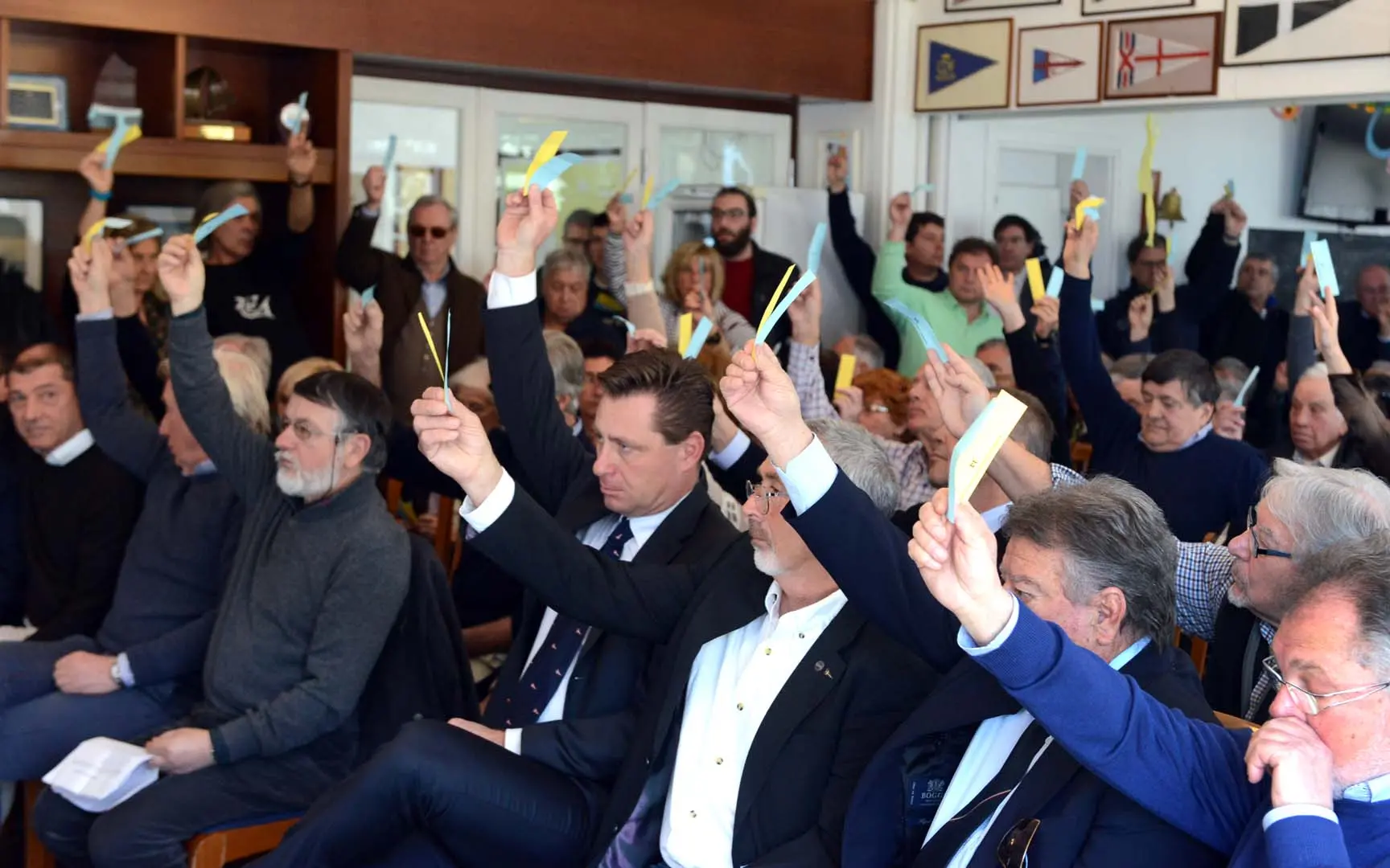 L'assemblea alla Società velica Barcola Grignano (foto Francesco Bruni)