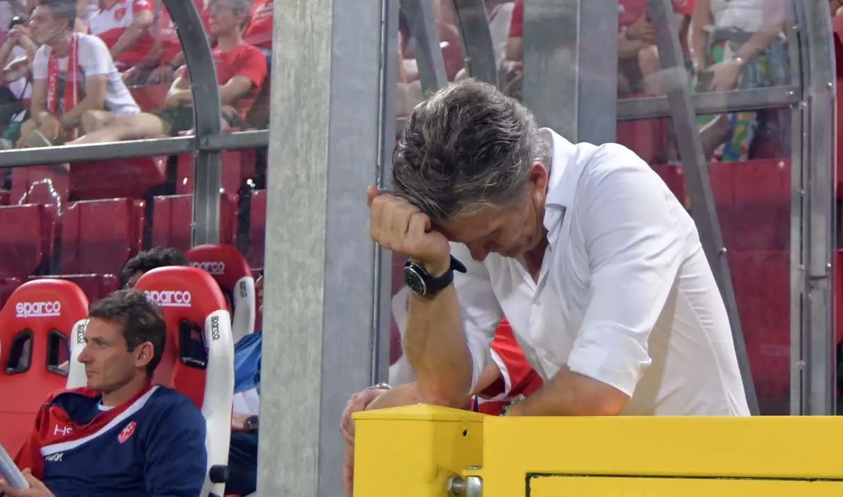 Foto BRUNI 09.06.2019 Triestina Calcio-PISA :Finale play-off--vince Pisa 3-1--Pavanel in tribuna