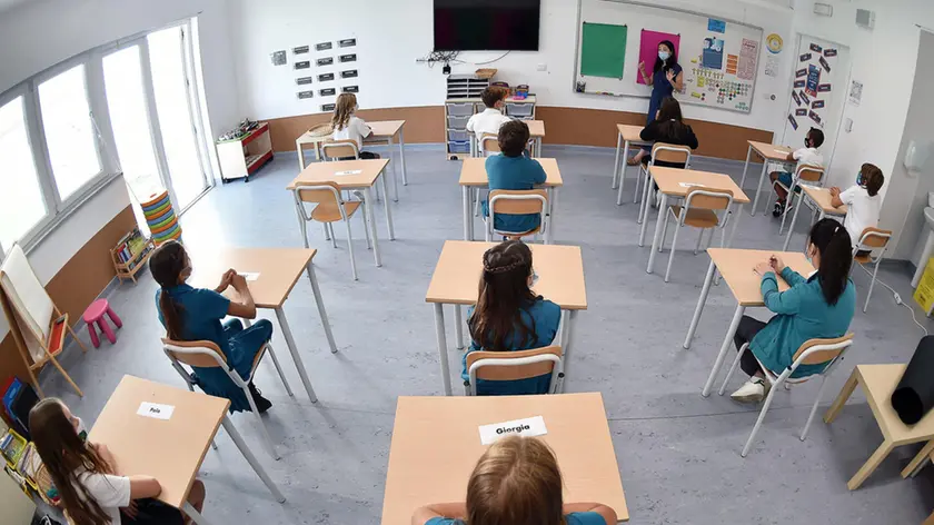 L’aula di una scuola italiana